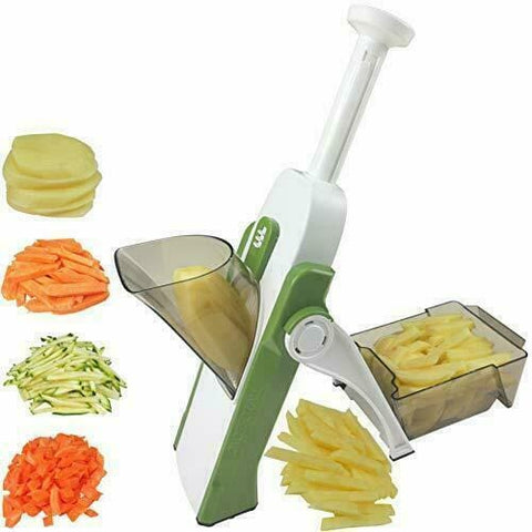 4 In 1 Vegetable Cutter Chopper Adjustable Multi-function Vegetable Cutter Kitchen Shredder Grater Artifact - Nayab Style