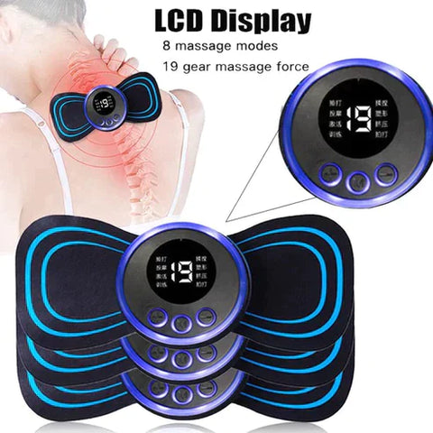 EMS Mini Body Massager Pulse || Neck Pain Relief || Butterfly Body Massager USB Charging! - Nayab Style