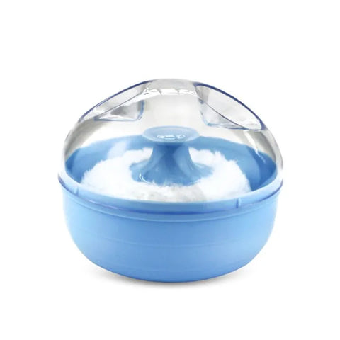 DOT Baby Soft Face Cosmetic Powder Puff talcum powder Sponge Box Case Container - Nayab Style
