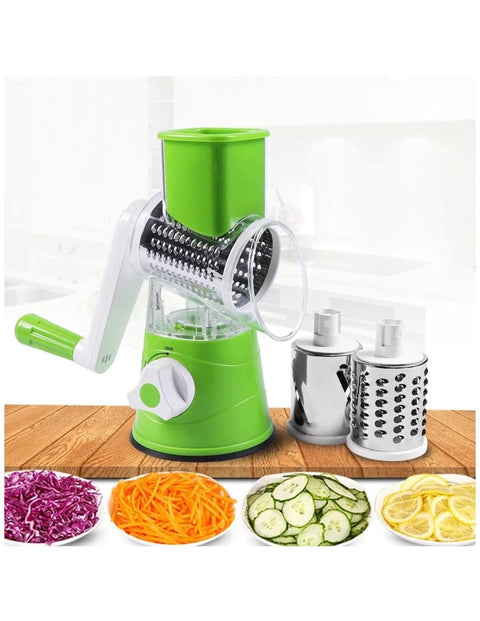 Manual Vegetable Cutter Slicer Multifunctional Round Slicer Gadget Multi-function Kitchen Gadget Food Processor Blender Cutter - Nayab Style