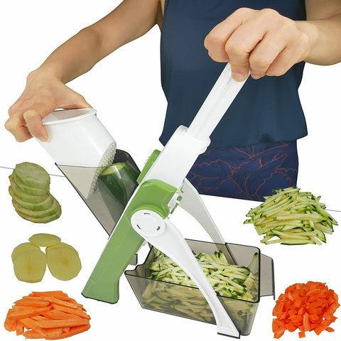 4 In 1 Vegetable Cutter Chopper Adjustable Multi-function Vegetable Cutter Kitchen Shredder Grater Artifact - Nayab Style
