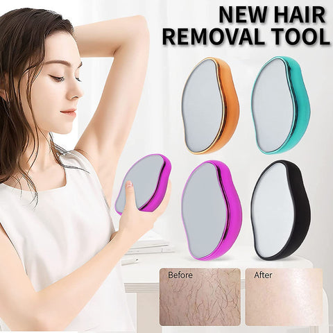 Bleame Crystal Hair Eraser – Painless Exfoliation Hair Removal Tool For Men & Women Arms Leg Back - Nayab Style