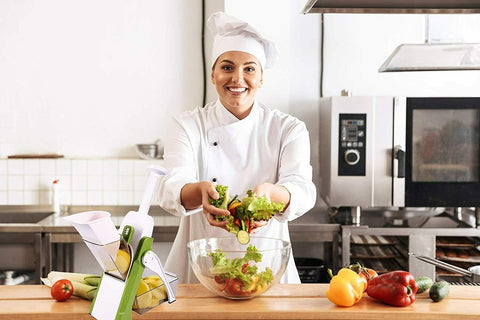 4 In 1 Vegetable Cutter Chopper Adjustable Multi-function Vegetable Cutter Kitchen Shredder Grater Artifact - Nayab Style