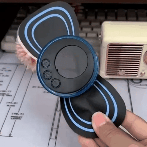 EMS Mini Body Massager Pulse || Neck Pain Relief || Butterfly Body Massager USB Charging! - Nayab Style