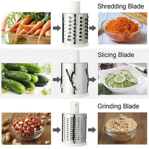 Manual Vegetable Cutter Slicer Multifunctional Round Slicer Gadget Multi-function Kitchen Gadget Food Processor Blender Cutter - Nayab Style