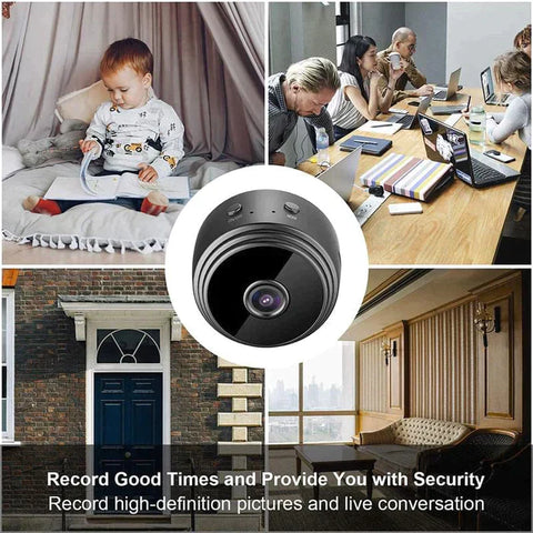 Hidden Camera, 1080P Spy Camera, Mini HD Nanny Cam, Wireless, with Cloud & SD Card, Night Vision, App Control, for Home, Baby, Office - Nayab Style