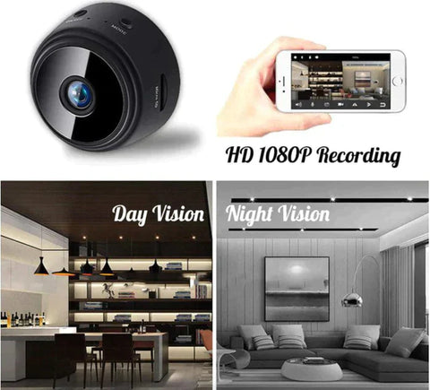 Hidden Camera, 1080P Spy Camera, Mini HD Nanny Cam, Wireless, with Cloud & SD Card, Night Vision, App Control, for Home, Baby, Office - Nayab Style