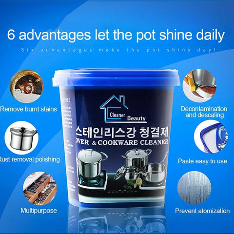 Kitchenware Cleaner Stainless Steel Cookware Cleaning Cream Kithen Cleaner Dishwashing Detergent - Nayab Style